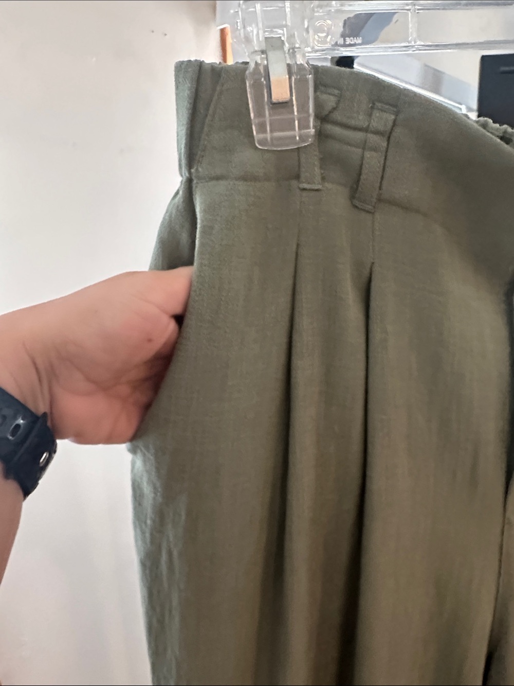 Halara Wide-leg Catkin Green Pants Size XL - Picture 3 of 6